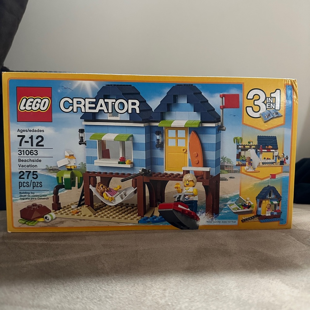 beachside vacation 3 in 1 lego - 31063